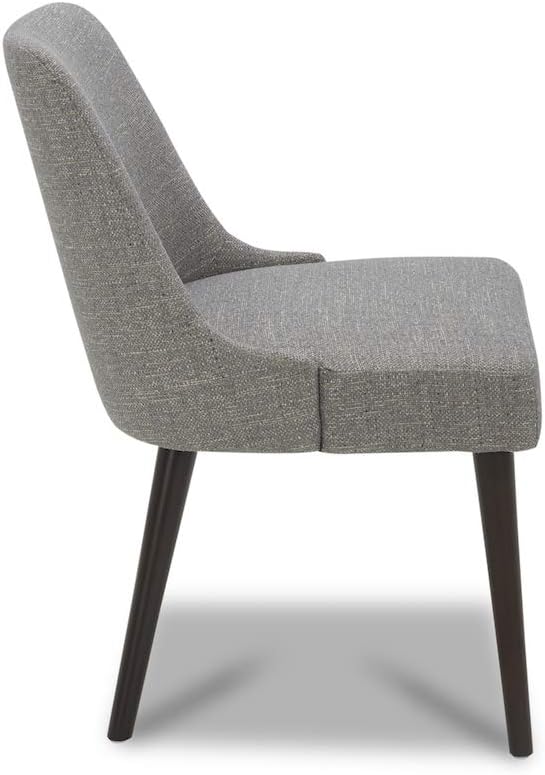 CHITA Mid-Century Modern Dining Chair, Upholstered Fabric Accent Chair,Set of 2, Fog