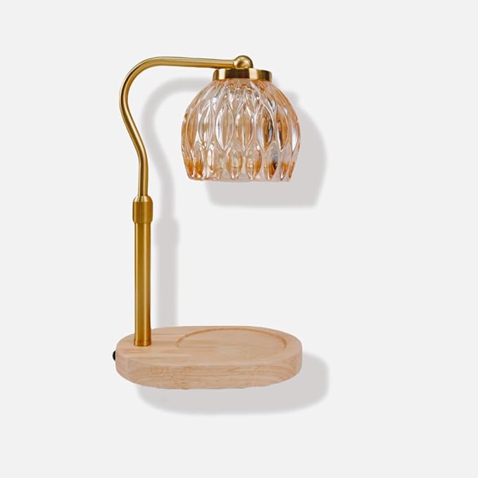 Candle Warmer Lamp Dimmable Wax Melt Warming Lamp with Timer Scented Wax Candle in Jar During Bathing & Yoga & Meditation with 2 Bulbs Home Decor Gift for Female (Diamond Ball)