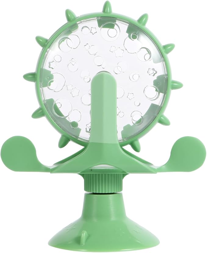 Interactive Pet Treats Dispenser Toy: 360 Degree Rotating Windmilt Feeding Windmill Dispenser Interactive Slow Food Toy for Cats and Dogs Enhances Iq Relieves Promotes Healthy Eating