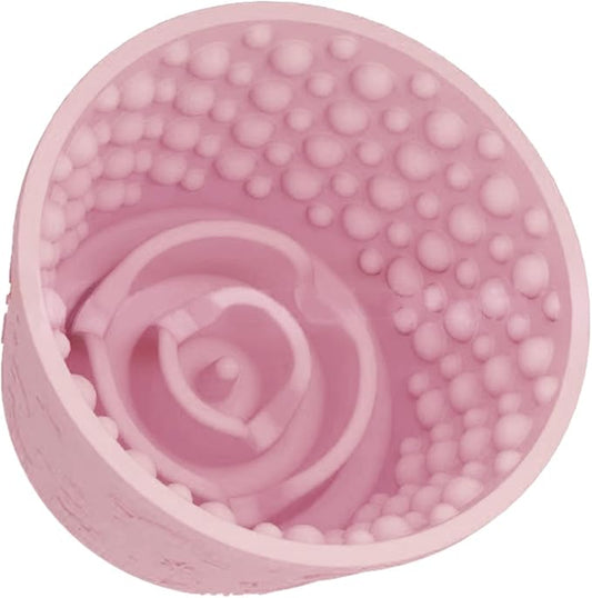 Dog Lick Bowl, Anxiety Relief Silicone Slow Feeder Treat Dispenser, Anti-chocking Pet Dish, Non-Slip Licking Bowl Interactive Entertainment Dog Puzzle Toy for Small & Medium