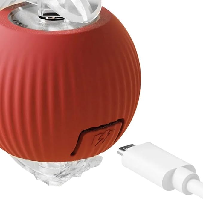 Cat/Dog Interactive Ball - Rechargeable, Motion Chase Toy, Self-Moving Kitten Toy for Indoor Playing, Fast on Carpet