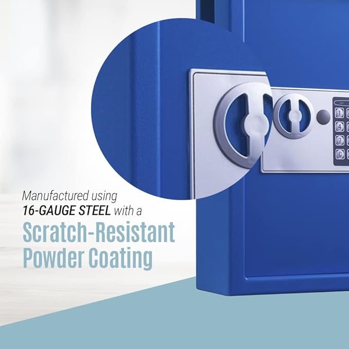 Adiroffice Key Holder Wall Mount - 40-keys Lock Box with Code, Key Cabinet Wall Mount, Valet Parking Key Box, Car Dealer Key Cabinet - Space Saving Locking Key Box Wall Mount with Digital Lock