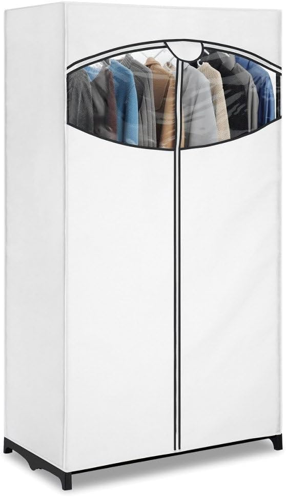 Whitmor White, Clothes Closet Fabric Cover, 36"