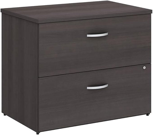 Bush Furniture BSHSCF136SGSU Studio C Storm Gray 36W Lateral File - Assembled