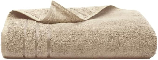 Cariloha Bath Towel | Stone |28"x54" | Turkish Cotton & Viscose Material Blend | Extra Smooth, Odor Resistant and Highly Absorbent