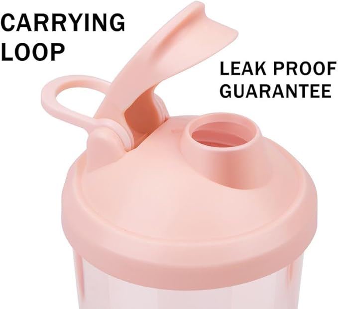 VOLTRX VortexBoost Electric Shaker Bottle, USB C Rechargeable Protein Shake Mixer, Shaker Cups for Protein Shakes and Meal Replacement Shakes, BPA-Free, Made with Tritan, Pink