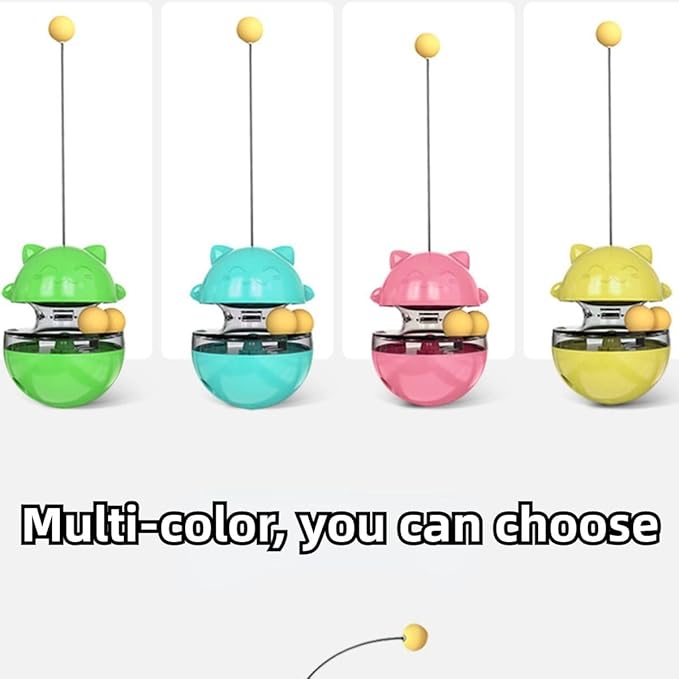 Rabbit Treat Puzzle, Rabbit Treat Dispenser Toy, Tumbler Interactive Ball Bunny Feeder, Bunny Food Ball Snacks Temptations, Food Puzzle Toys for Cats (Green)