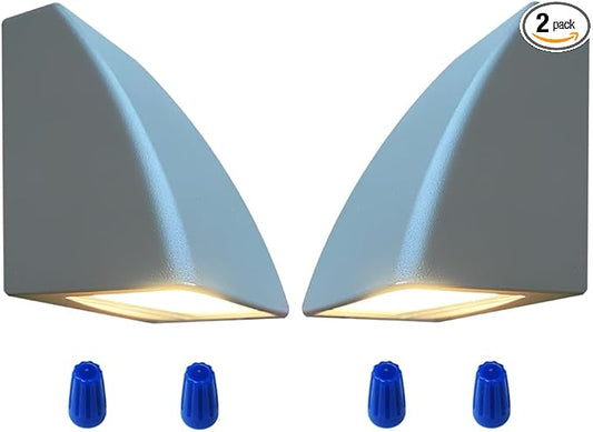 Arrownine Landscape Lighting Low Voltage Deck Lights 5W 12-24V,Outdoor Waterproof Fence Post Lights for Patio Stairs Yard Railing Wall Light Warm White Bronze Color 2 Packs