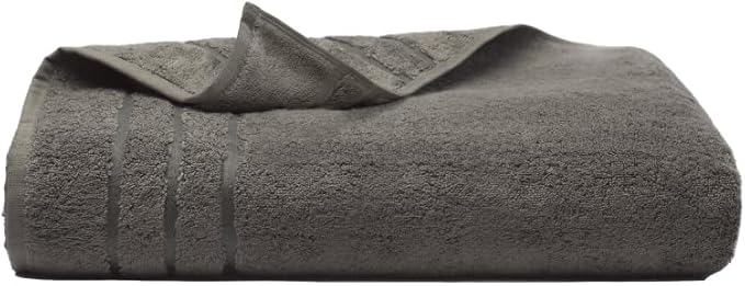 Cariloha Bath Towel | Onyx |28"x54" | Turkish Cotton & Viscose Material Blend | Extra Smooth, Odor Resistant and Highly Absorbent
