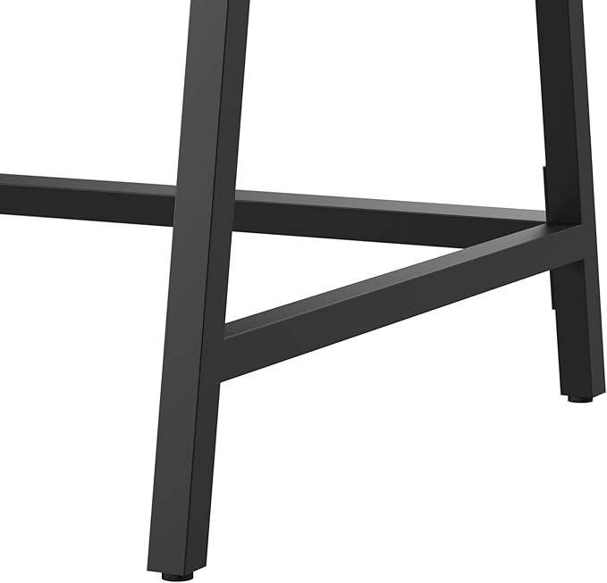 Bush Furniture Steele 54W Writing Desk with Storage in Dark Gray Hickory | Large Wooden Computer Table for Home Office Workspace