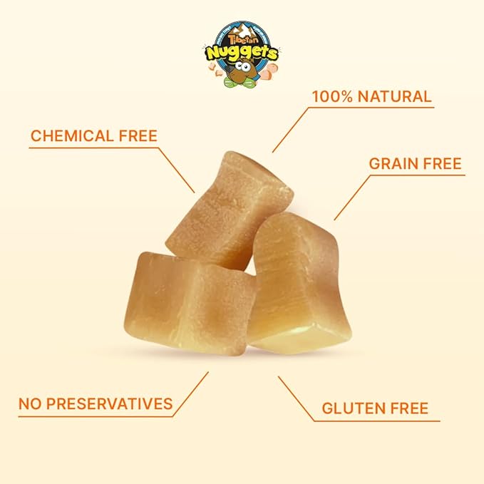 Tibetan Dog Chew Nuggets Refill Pack for Yak Cheese Puff & Chew Toy | 20 All-Natural, Easy-to-Digest Yak Cheese Nuggets | Must Microwave to Puff | Supports Gut Health & Teeth Cleaning