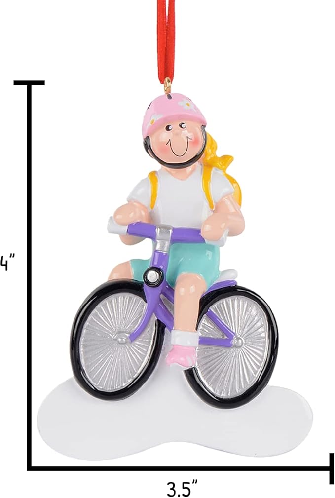 Personalized Bicycle Ornament - Girls Christmas Ornaments 2025 Cyclist Ornament Dirt Bike Daughter Christmas Ornaments 2025 Mountain Bike for Tree