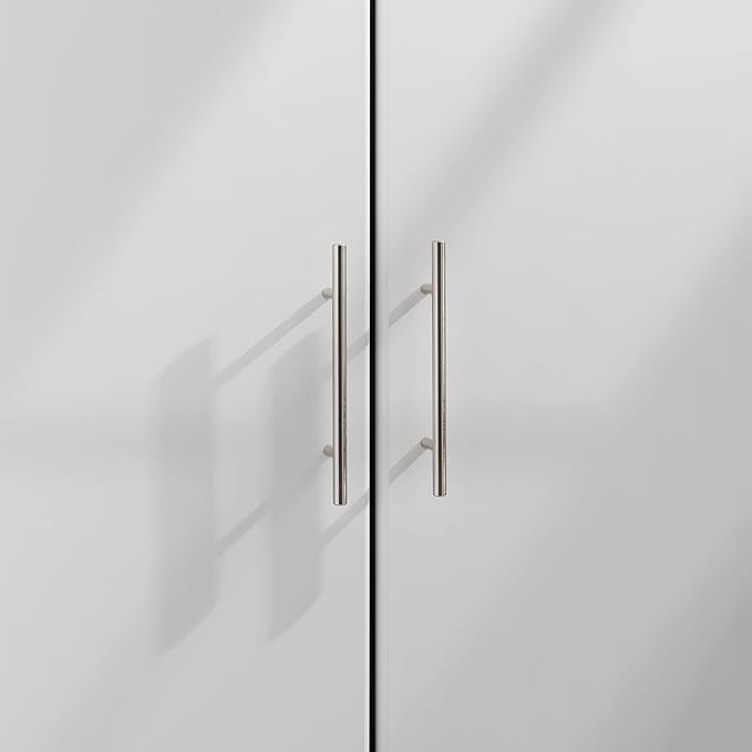 Prepac Elite Tall Garage Storage Cabinet & Pantry Storage Cupboard, 2-Door Freestanding Bathroom or Pantry Cabinet with Adjustable Shelves, 16" D x 32" W x 65" H, White