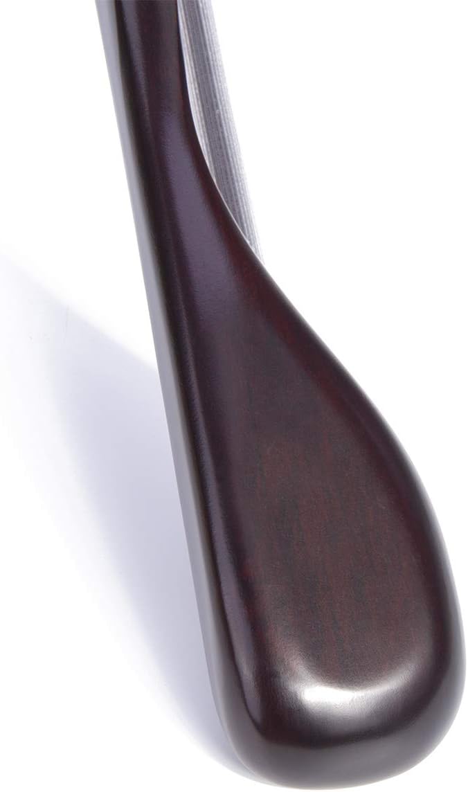 Nature Smile Wooden Coat Suit Hangers Womans Wood Jacket Outerwear Shirt Hangers Anti Slip Bar with Screw 6 Pack (16 inch Mahogany)