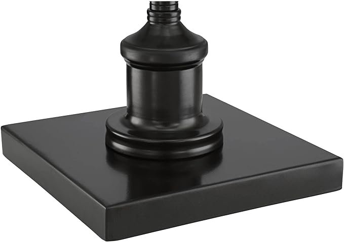 Regency Hill Jenson Traditional Farmhouse Adjustable Pharmacy Floor Lamp Standing Base Swing Arm 54" Tall Dark Bronze Metal Bright Downward Light for Living Room Reading House Bedroom