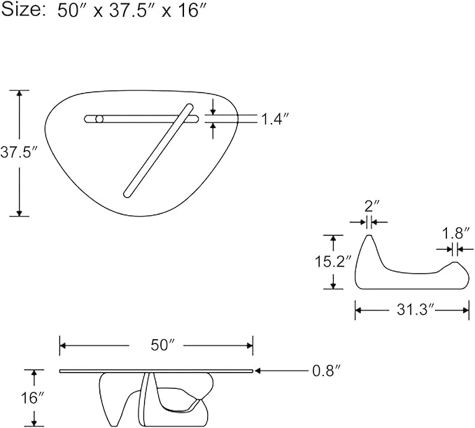 Mid Century Coffee Table Triangle Glass Coffee Table with Solid Wood Base and Thick Clear Glass Top Modern End Table for Living Room, Patio, Office, Dark Walnut
