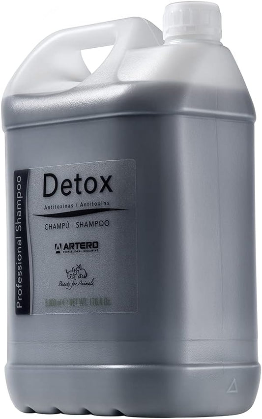 ARTERO Detox Bath Shampoo 180 oz - Anti-Toxin, Anti-Pollution & Degreasing Effect for City Dogs & Pets