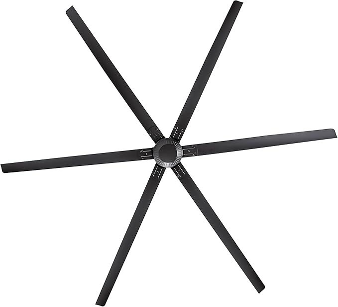 120 Inch Industrial Ceiling Fans without Lights, DC Motor Large Shop Garage Ceiling Fan with Remote, 36000 CFM High Airflow Big Ceiling Fan, Reversible Metal Fan for Warehouse Barn Commercial Space