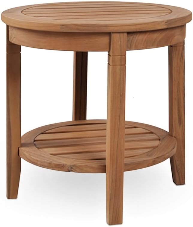 Cambridge Casual Bentley Patio Rocking Conversation Set, Natural Teak