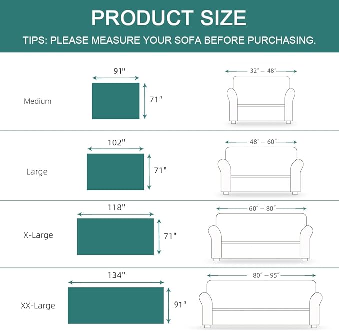 MYSKY HOME Sofa Covers for 3 Cushion Couch Geometrical Couch Cover Living Room Sofa Throws Sofa Slipcovers for Pets, Kids (XX-Large, 91" x 134", Yellow)