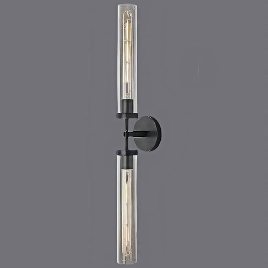 Black Wall Sconce, 30" Knurling Sconces,Bathroom Vanity Light Fixtures, Modern Wall Lights for Mirror, Bathroom, Living Room,Hallway,Staircase (1 Pack)