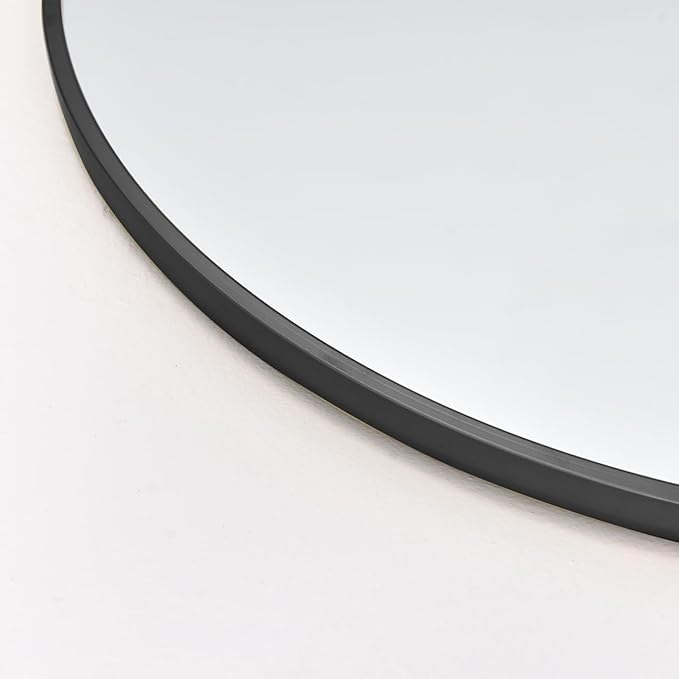 Full Length Mirror, Arched Floor Mirror, 34" x 76" Oversized Full Length Mirror, Freestanding, Full Body Mirror, Arch Mirror Full Length, Wall Mounted Mirror for Bedroom, Black