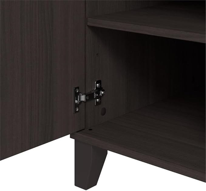 Bush Furniture Somerset 54W Office Desk with Drawer and Cabinet in Storm Gray, Computer Table with Storage for Home Office Workspace