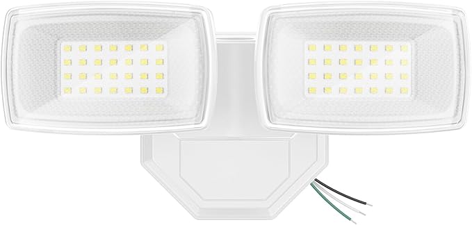 Onforu 3200LM Flood Lights Outdoor, 32W 6500K LED Security Light Manual Switch Controlled, IP66 Waterproof Outdoor Lights, Wall Mount Exterior Flood Light with 2 Adjustable Heads Floodlights Outside