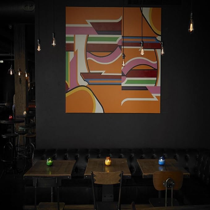 Sterno Euro-Venetian Wax Candle Pack - Decorative Candles for Centerpieces, Candle Set with Colorful Glass Candle Holder - Long Lasting Candles, Burns Up to 45 Hours - Pack of 6, Frost