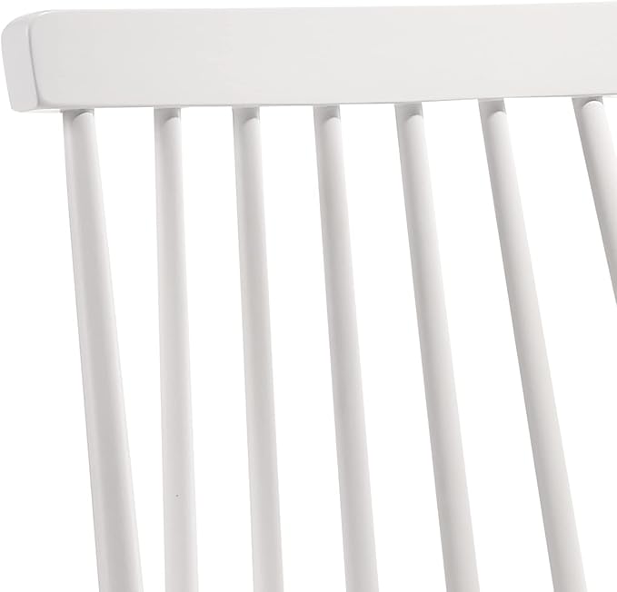 DUHOME Dining Chairs Set of 2 Wood Dining Room Chair White Spindle Side Kitchen Room Country Farmhouse Chairs White
