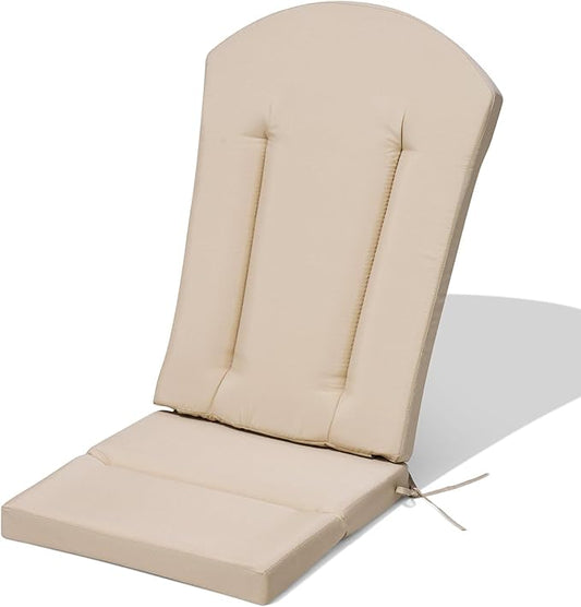 Crestlive Products Adirondack Chair Cushion Outdoor Rocking Chair Cushion Water Resistant 50x20 Inch High Back Patio Replacement Cushions, Beige