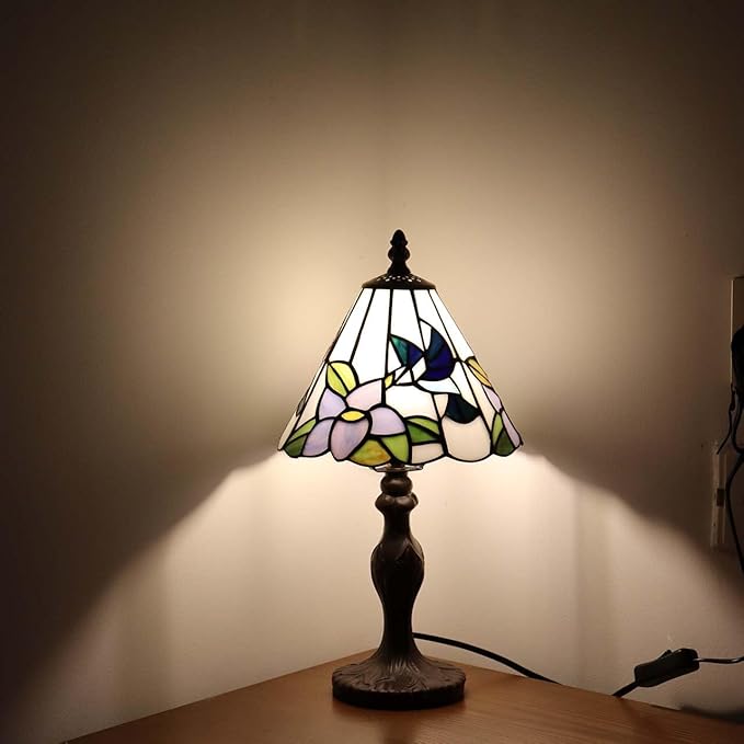 Bieye B10718 Antique Brown Table Lamp Base with E26 Light Socket, 4" Wx14.5 H