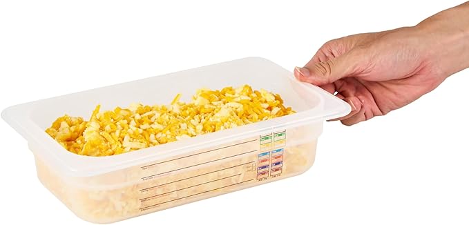 Restaurantware Food Storage Container 1 Pack of 10.3 x 6.2 x 2.5 Inches Plastic Stackable Storage Box White Reusable Label Container Dishwasher Safe For Restaurants And Kitchens