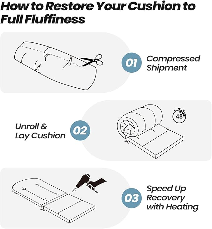 Crestlive Products Adirondack Chair Cushion Outdoor Rocking Chair Cushion Water Resistant 50x20 Inch High Back Patio Replacement Cushion, Malachite