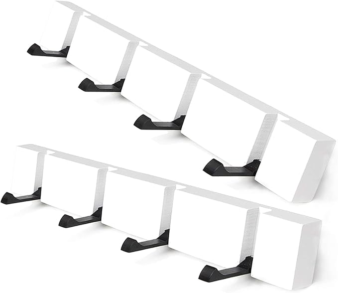 Modern Wood Coat Rack - 2 Pack - Wall Mounted - 4 Folding Hooks – Modern, Sleek Space-Saving - for Small Space