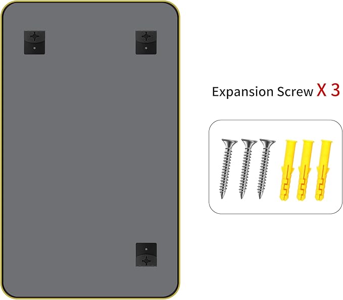 FORBATH 60x36 Inch Large Bathroom Mirror for Double Sinks, Brushed Gold Deep Frame Wall Mirror with Rounded Corners, Anti-Rust Tempered Glass for Modern Farmhouse Vanity (Horizontal/Vertical)