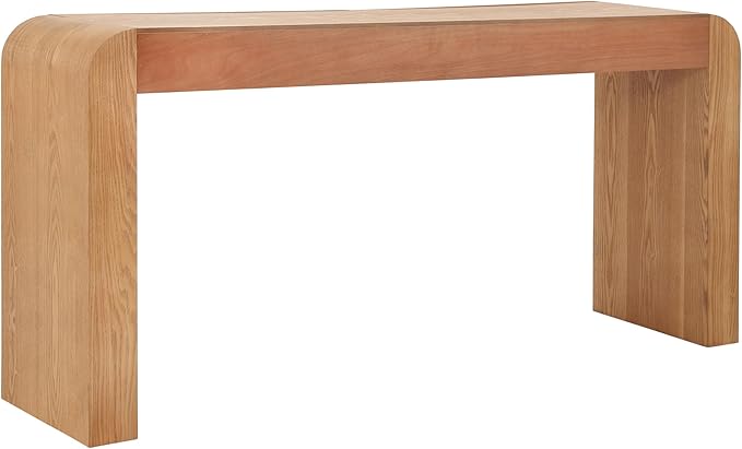 Christopher Knight Home Rulor Modern Console Table with Drawers, Wooden Narrow Console Table with Storage, Minimalist Narrow Entryway Table for Hallway, Behind The Couch, Living Room, Natural