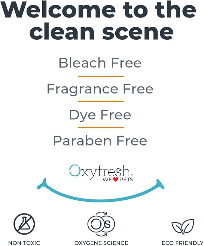 Oxyfresh Extra Strength Pet Odor Eliminator Spray - Goodbye to Stinky Odors - No Fragrance, No Harsh Chemicals - Odor Eliminator Works on Contact - Home Upholstery & Auto - Safe & Pet Parents Love It