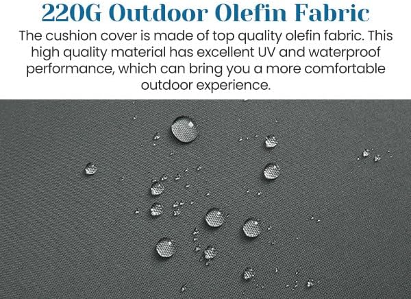 Outdoor Patio Furniture Set, Rattan Outdoor Sectional Furniture, Patio Conversation Sets for Balcony, Porch, Backyard, Deck, Garden, Beige