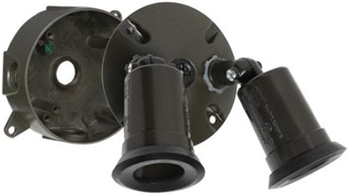 Hubbell LT233Z Bell Traditional Outdoor Flood Light Kit, Bronze