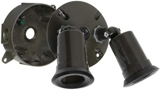 Hubbell LT233Z Bell Traditional Outdoor Flood Light Kit, Bronze