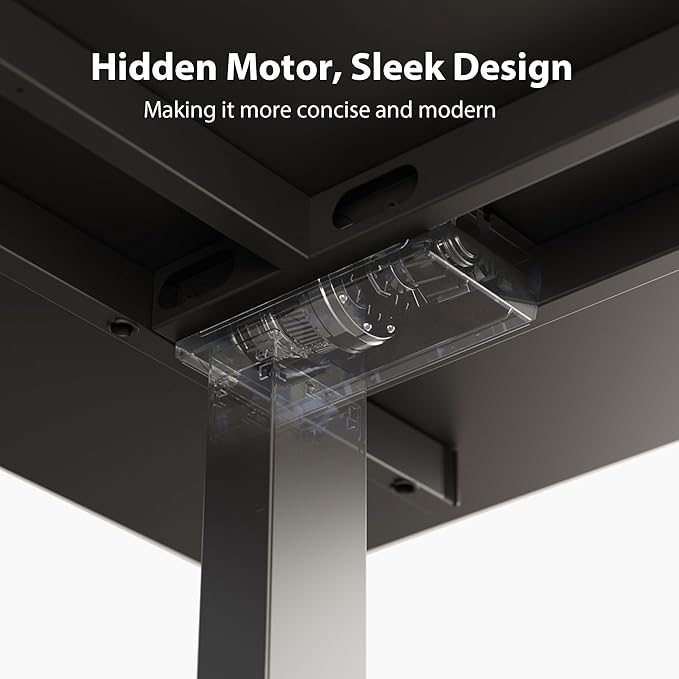 Agilestic Triple Motors 73" x 60" L Shaped Standing Desk, Electric Standing Desk Adjustable Height, Extra Large Desktop Corner Table for Home Office, Gaming Workstation, Splice Board, Black