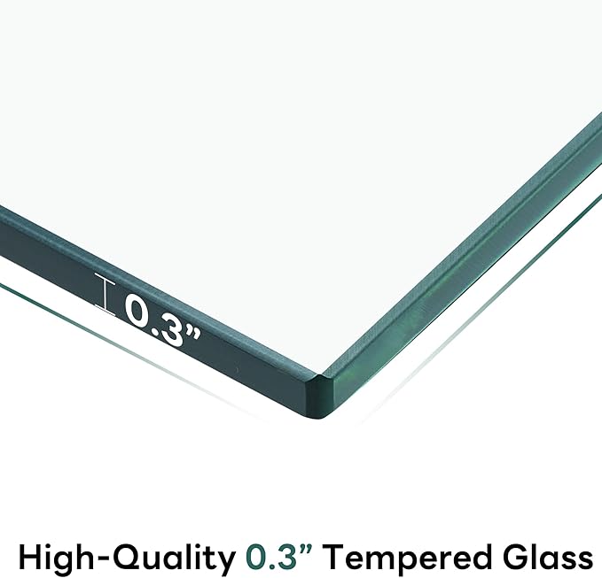 ivinta Glass Console Table with Storage, 39.4" Modern Narrow Entryway Table for Living Room, Entrance, Hallway or Bedroom 5101 (Natural Wood)