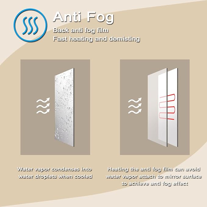 THEKLA 24 x 36 inch LED Oval Backlit Mirror for Bathroom Salon Wall Vertical/Horizontal Mount Makeup Frameless 36 Backlight Oval Lighted Vanity Mirror with Lights Smart Memory 3 Color Dimmable AntiFog