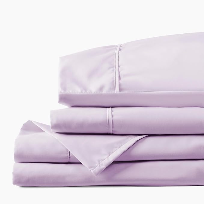 PeachSkinSheets Lavender Mist Sheet Set - 1500tc Level of Softness - Extra Soft Cooling Sheets for Hot Sleepers and Night Sweats - Full Size