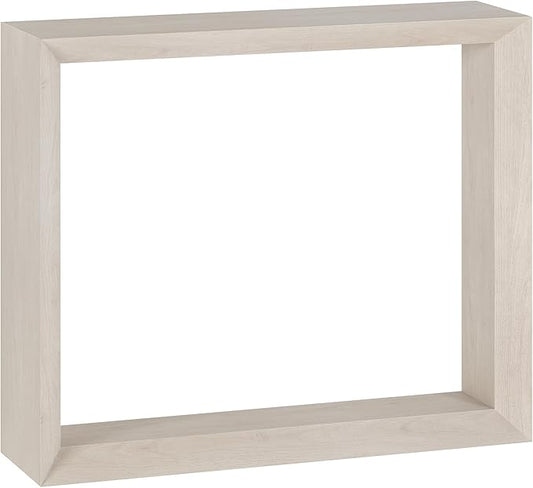 Henn&Hart 36'' Wooden Rectangular Console Table Entryway Table, Sofa Table for Entryway, Living Room, Couch, Hallway, or Office, Alder White