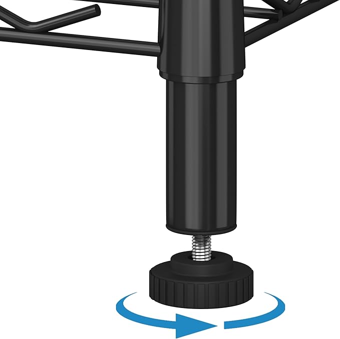 HOMEFORT Storage Shelves, 3-Wire Shelving, Metal Shelving Unit Adjustable Storage Shelves Rack for Kitchen, Pantry, Bathroom, Black, 15.7" W x 11.6" D x 30" H