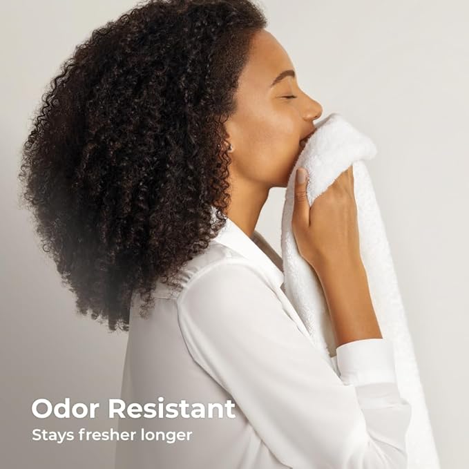 Cariloha Bath Towel | Stone |28"x54" | Turkish Cotton & Viscose Material Blend | Extra Smooth, Odor Resistant and Highly Absorbent