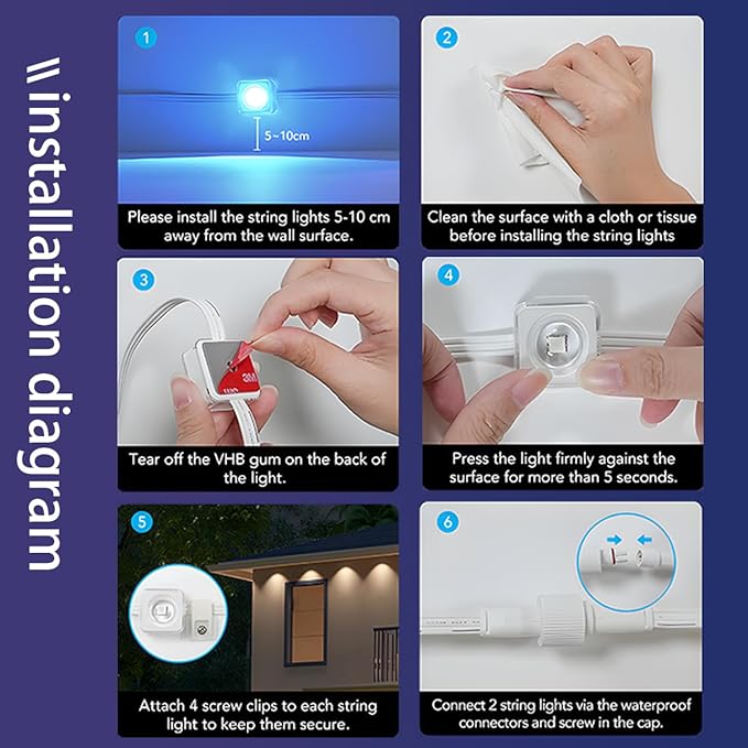 Permanent Outdoor Light,100ft with 72 LED Eaves Lights,Smart RGB Outdoor Lights with 75 Scene Modes,IP67 Waterproof,for Halloween Decorations,Christmas,Party,with App and Remote