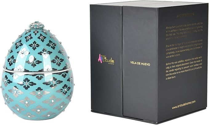 Easter Egg Candle| Egg-Shaped Scented Candle | Housewarming Decorative Gift | Soy Wax | 14 Cm | Plum, Saffron, Amber Fragrances | Gift for Anniversary, Graduation, Christmas, Birthday